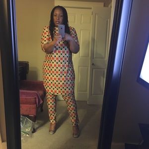 African print pantsuit